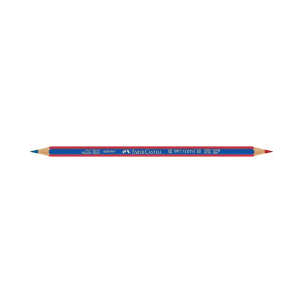 12 Stück Faber-Castell Farbstift Janus, 116000, rot+blau, sechskant 4005401160007 Faber-Castell