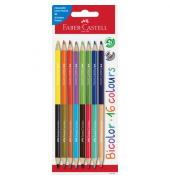 Buntstifte-Set Bicolor, 116197, farbig sortiert, rund, Packung
