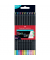 Buntstifte-Set Black Edition Neon & Pastel, 116410, farbig sortiert, dreikant, ergonomisch, Packung