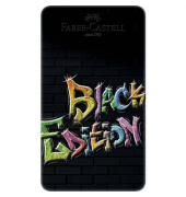 Buntstifte-Set Black Edition, 116413, farbig sortiert, dreikant, ergonomisch, Etui  Metall