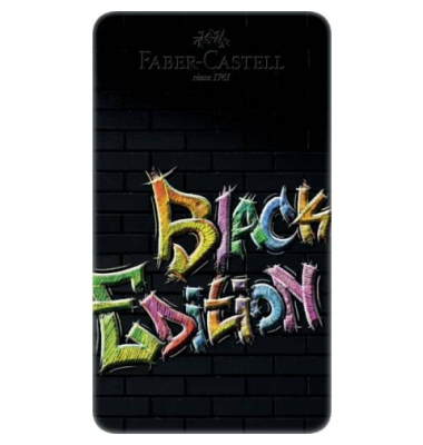 Buntstifte-Set Black Edition, 116413, farbig sortiert, dreikant, ergonomisch, Etui  Metall