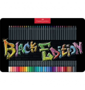 Buntstifte-Set Black Edition, 116437, farbig sortiert, dreikant, ergonomisch, Etui  Metall