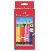 FABER-CASTELL Classic Colours Radierbare Buntstifte farbsortiert