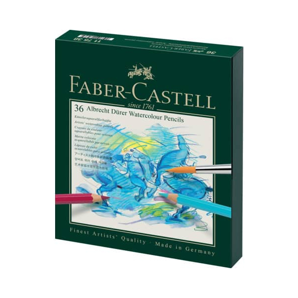 Faber-Castell Aquarellstifte-Set Albrecht Dürer, 117538, farbig sortiert, sechskant, Packung 4005401175384 Faber-Castell 36 Stück