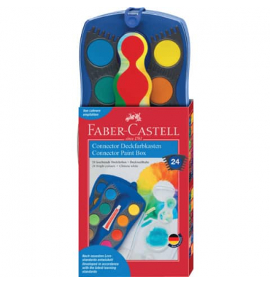 FABER-CASTELL Connector Wasserfarbkasten 24 Farben