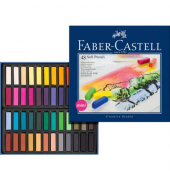 Pastellkreide STUDIO-Qualit&auml;t, 128248, farbig sortiert, viereckig, 8x33mm (&Oslash;xL)