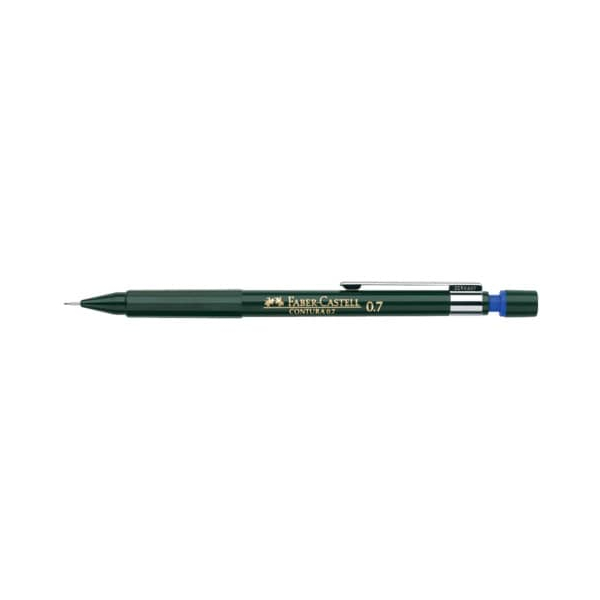 4005401302070 - Druckbleistift CONTURA 130207 Härte HB 07mm grün mit Radiergummi 4005401302070 Faber-Castell
