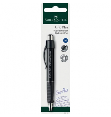 Kugelschreiber GRIP PLUS 140797, schwarz, 0,5mm, nachf&uuml;llbar
