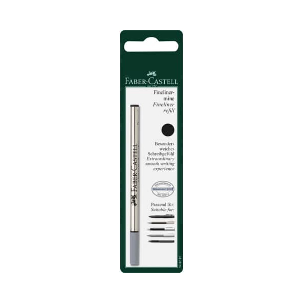 5 Stück Faber-Castell Finelinermine 0,4mm Slim schwarz 4005401487814 Faber-Castell