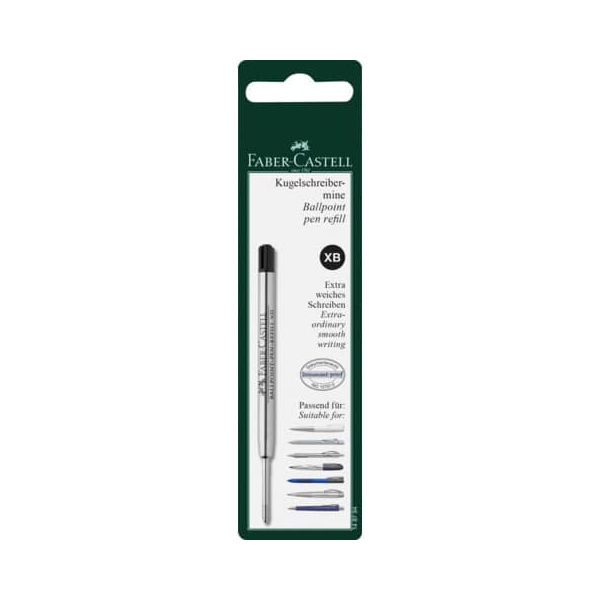 5 Stück Faber-Castell Grossraummine Design 148794, schwarz, 0,6mm, Großraummine 4005401487944 Faber-Castell