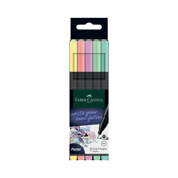 4005401516026 - Finelineretui Grip 5ST Pastell sortiert 4005401516026 5 Stück 4005401516026 - Finelineretui Grip 5ST Pastell sortiert 4005401516026 5 Stück