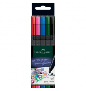 Fineliner-Set 1516 Grip, 151604, schwarz (Schreibfarbe: 5-farbig sortiert), 0,4mm