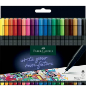 Fineliner-Set 1516 Grip, 151620, grau/farbig (Schreibfarbe: 20-farbig sortiert), 0,4mm