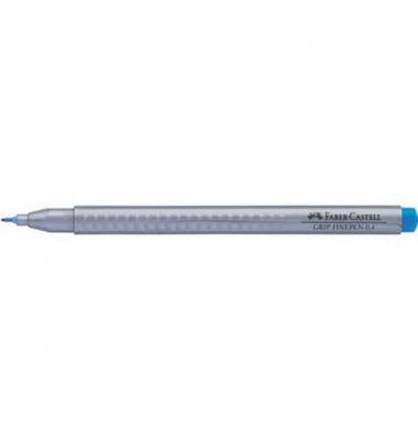 Fineliner 1516 Grip, 151647, schwarz (Schreibfarbe: lichtblau), 0,4mm