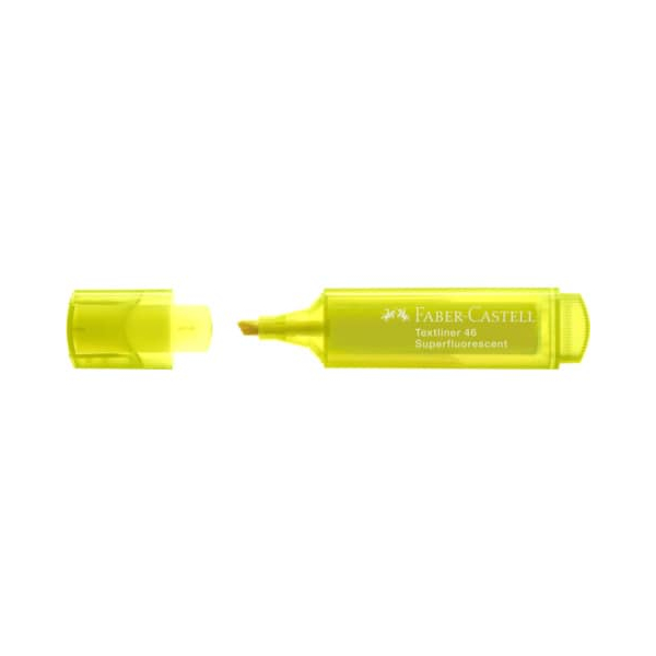 10 Stück Faber-Castell Textmarker TEXTLINER 1546, 154607, gelb, 2-5mm Spezialspitze 4005401546078 Faber-Castell