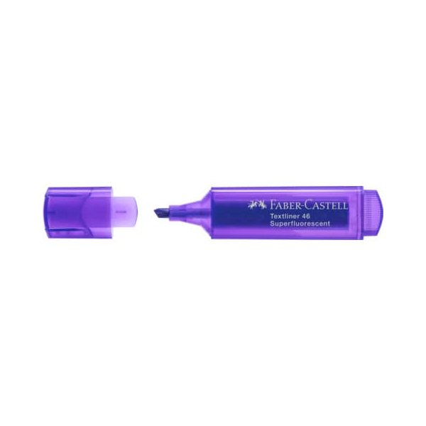 10 Stück Faber-Castell Textmarker TEXTLINER 1546, 154636, violett, 2-5mm Spezialspitze 4005401546368 Faber-Castell