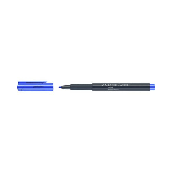 10 Stück Faber-Castell Faserschreiber Neon helioblau rötlich 4005401608516 Faber-Castell