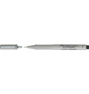 Pigmentliner Ecco Pigment, 166299, grau (Schreibfarbe: schwarz), 0,2mm