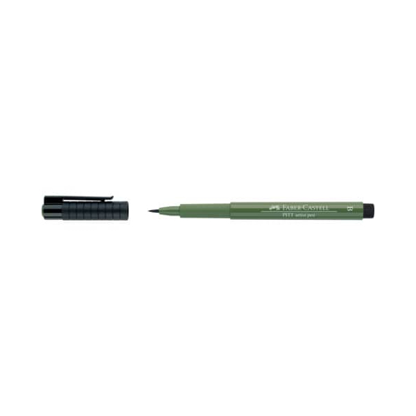 10 Stück Faber-Castell Tuschestift Brush chromoxydgrün stumpf 4005401674764 Faber-Castell