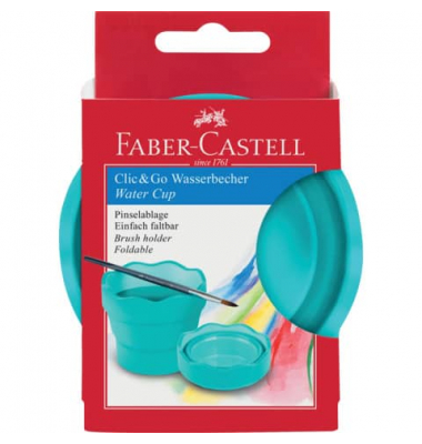 Wasserbecher 181580 Clic & Go, t&uuml;rkis, 10x10x10cm