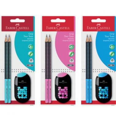 Bleistift-Set Two Tone Grip, 183587, Härte B, sortiert - Farbwahl nicht möglich