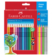 Buntstifte-Set Colour Grip Neon 201540, farbig sortiert, dreikant, ergonomisch, Packung
