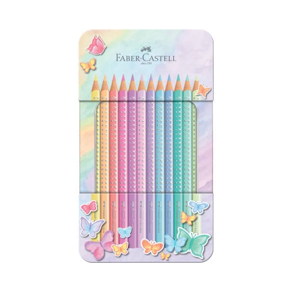 4005402019106 - 0 FABER-CASTELL Buntstifte 12 Buntstifte Sparkle Pastell Mehrfarbig