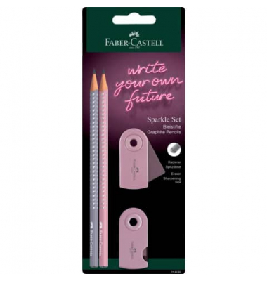 Schreibgeräteset Grip Sparkle, 218480, 2x rose shadows, k.A., B
