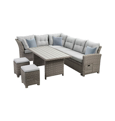 greemotion Loungegruppe Malia grau