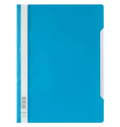 Schnellhefter Standard 257306, A4, hellblau, Polypropylen (PP), 80g, Vorderdeckel transparent