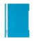 Schnellhefter Standard 257306, A4, hellblau, Polypropylen (PP), 80g, Vorderdeckel transparent