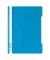 Schnellhefter Standard 257306, A4, hellblau, Polypropylen (PP), 80g, Vorderdeckel transparent