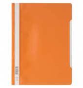 Schnellhefter Standard 257309, A4, orange, Polypropylen (PP), Vorderdeckel transparent