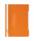 Schnellhefter Standard 257309, A4, orange, Polypropylen (PP), Vorderdeckel transparent
