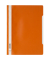 Schnellhefter Standard 257309, A4, orange, Polypropylen (PP), Vorderdeckel transparent