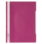 Schnellhefter Standard 257335, A4, purpur rot, Polypropylen (PP), Vorderdeckel transparent