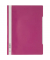 Schnellhefter Standard 257335, A4, purpur rot, Polypropylen (PP), Vorderdeckel transparent