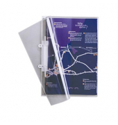 Schnellhefter 251219, A4, transparent, Polyvinylchlorid (PVC), Vorderdeckel transparent