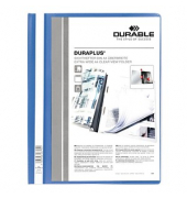 Präsentationshefter DURAPLUS 257906, A4+, hellblau, Polyvinylchlorid (PVC), Vorderdeckel transparent
