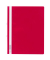 Schnellhefter Serie 2580 258003, A4+, rot, Polyvinylchlorid (PVC), 80g, Vorderdeckel transparent
