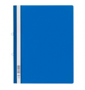Schnellhefter 258006, A4+, blau, Polyvinylchlorid (PVC), 80g, Vorderdeckel transparent