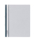 Schnellhefter 258010, A4+, grau, Polyvinylchlorid (PVC), Vorderdeckel transparent