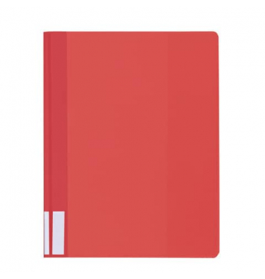 Schnellhefter 268103, A4+, rot, Polyvinylchlorid (PVC), Vorderdeckel transparent