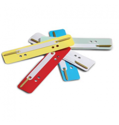 Heftstreifen FLEXI 6910 00, 3,8x15cm (BxL), Kunststoff mit Kunststoffdeckleiste, farbig sortiert