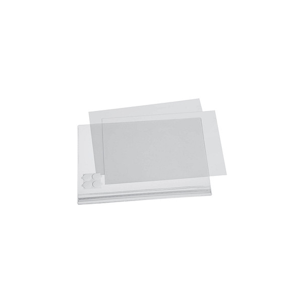 4005546730417 - Plakattasche DURABLE A4 Hoch- & Querformat 2-seitig für bis zu 2 Blatt selbstklebend wasserdicht B 247 x T 06 x H 325 mm transparent 5 Stück