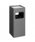 Standaschenbecher METALL eckig 3331 58, mit Deckel, 17 Liter, viereckig, anthrazit
