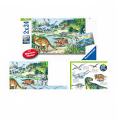 Ravensburger Wieso? Weshalb? Warum? Saurier und ihre Lebensräume Puzzle 2x 24 Teile