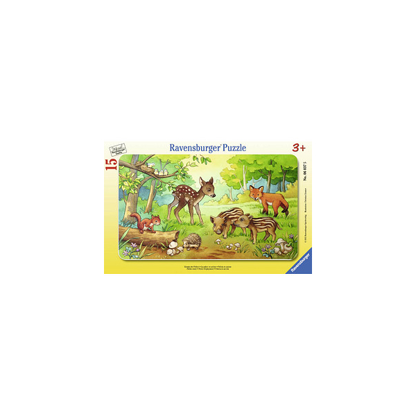 4005556063765 - Ravensburger Puzzle - Ravensburger Kinderpuzzle - 06376 Tierkinder des Waldes - Rahmenpuzzle für Kinder ab 3 Jahren mit 15 Teilen 4005556063765 - Ravensburger Puzzle - Ravensburger Kinderpuzzle - 06376 Tierkinder des Waldes - Rahmenpuzzle für Kinder ab 3 Jahren mit 15 Teilen