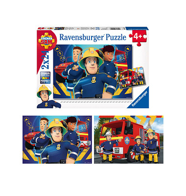 Ravensburger Feuerwehrmann Sam Sam hilft dir in der Not Puzzle 2x 24 Teile