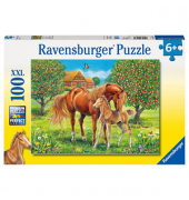 Ravensburger XXL Pferdeglück auf der Wiese Puzzle 100 Teile
